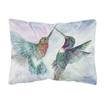 Hummingbird Combat Canvas Fabric Decorative Pillow