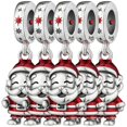 thumbnail image 1 of Dije Navidad Santa Claus Pulido Mx XmasClaus04 5Pzas Plata S925 Chapa Colgante Fijo Santa Claus Plata/Rojo Caja Blanca 4, 1 of 3