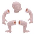 thumbnail image 4 of Kits de muecas Reborn, cómodas piezas de muecas recién nacidas en blanco, 50cm para hermosos juguetes, muecas hechas a mano, juguete interesante, manualidades DiyToys Fyydes Descripción de la referencia, 4 of 6