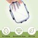 thumbnail image 5 of Juego de 8 Contenedores para Alimentos de Vidrio Borosilicato HOMBERKING, 5 of 7