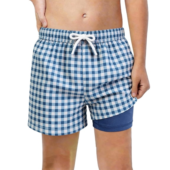 Shadoumai Swimming Trunks for Boys 12-14 High Stretch Cartoon Print Short Pants Fashion Kids Boys Swim Trunks Brief Liner Compression Anti Chafe Baby Boy Swimsuit Boys Swim Shorts