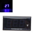 thumbnail image 1 of Universal Motorcycle DC12V LCD Super Slim Water Temperature Gauge With 18mm Sensor Adapter Replacement for, 1 of 8