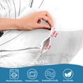 thumbnail image 3 of Yayeee Kitchen Curtains Tier Pair Light Filtering 27"x24" Rod Pocket Short Cafe Window Panel, White Cat, 3 of 7