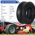 thumbnail image 3 of Ktaxon 13x5.00-6 Tubeless Smooth Turf Lawn Mower Tires, 4PR Riding Mower & Lawn Tractor Tires, 2 Pack, 3 of 10