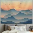 thumbnail image 2 of BCIIG Aesthetic Blue Tapestry Abstract Mountain Nature Landscape Tapestry Neutral Wall Art  Blue Mountains Modern Colorful Small Scenery Tapestry for Bedroom Living Room Dorm  40x60inch, 2 of 6