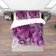 thumbnail image 3 of 3D Púrpura Cristal Textura Funda de edredón Set Ropa de cama Set Funda nórdica Fundas de almohada, 3 of 3