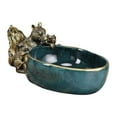thumbnail image 4 of Estatuilla de ardilla Galleta Dulce Plato Escultura Bandeja de almacenamiento Decoración de mesa para el hogar, 4 of 9