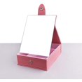 thumbnail image 3 of Student Mirror, Makeup Mirror, Desktop Vanity Mirror with Storage Box, Folding Dormitory Priess Mirror, Desktop Makeup Mirror., 3 of 8