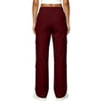 thumbnail image 5 of UDAUDU Cargo Pants for Women Wide Leg High Waist Y2K Parachute Pants with Pockets 2026 Fall Hiking Track Outfits M, 5 of 7