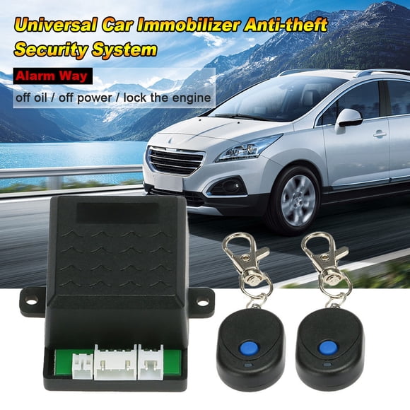 Yeacher Universal Car Immobilizer Theft System Alarm Protection with 2 Remote Controller