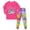Red, variant on mgoYE Toddler Girls Pajamas 2t 3t 4t 5t 6t 7-14y Snug Fit 2-Piece Long Sleeve Printed Top Pant Sleepwear Set 5-6 Years