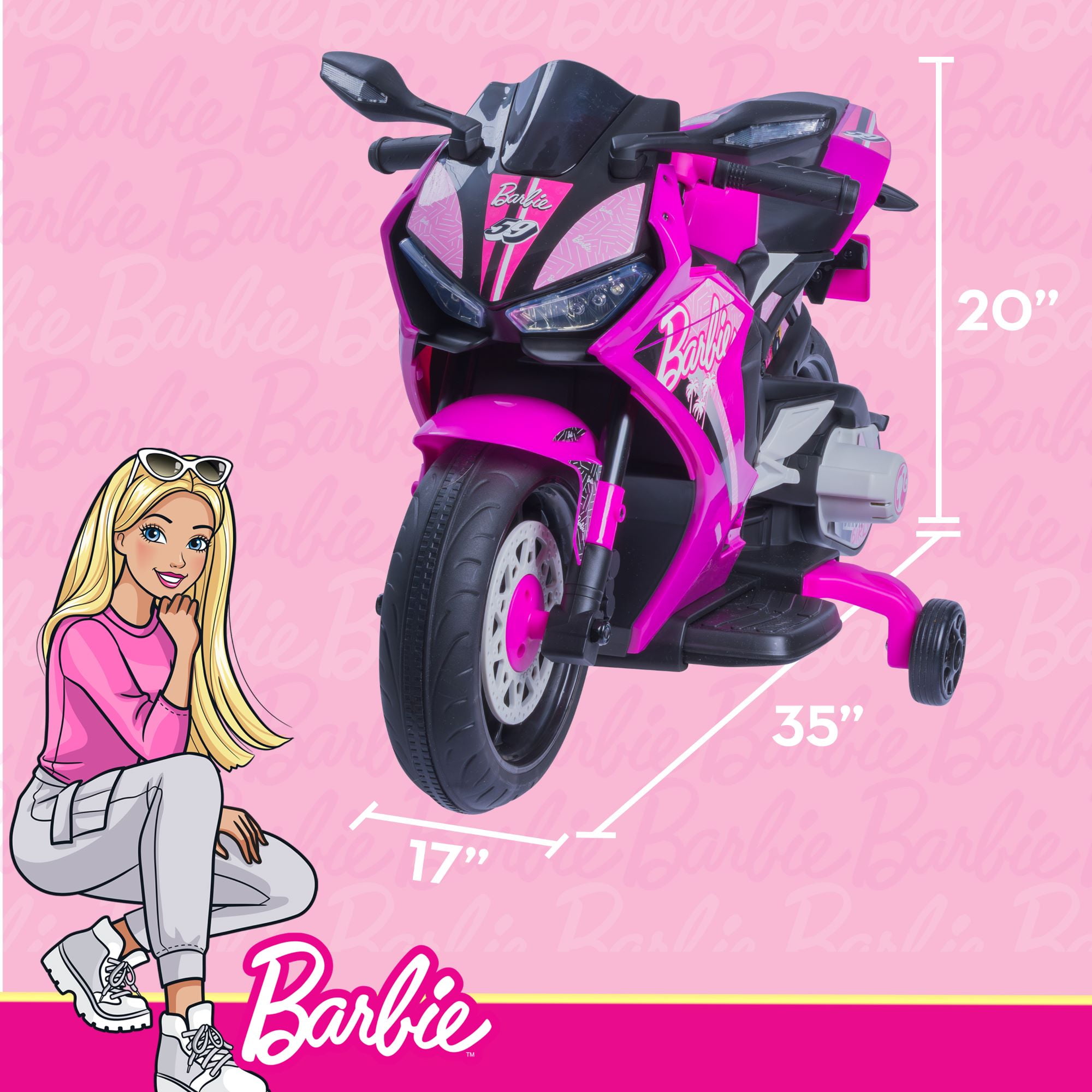 Barbie motorcycle toy sale