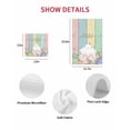 thumbnail image 7 of Easter Kitchen Dish Towels for Drying Dishes Set of 3, Spring Rabbit Ears Foot Eggs Floral Wooden Grain Waffle Weave Microfiber Hand Tea Bathroom Towels Quick Dry & Absorbent Towel 12x12, 7 of 7