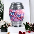 thumbnail image 4 of Blue Butterfly On A Pink Meadow - Cremation Container - Funeral s For Adult - 10 Inch - Large - Cremation Memorial - Human Cremation Urns - Large Urns For Human Ashes - Urn For Ashes For Men, 4 of 5