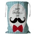 thumbnail image 1 of ABPHQTO Cesta de almacenamiento para tarjetas Happy Fathers Day, bolsa para la colada con cordón, 45x60 cm, 1 of 3