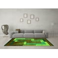 thumbnail image 3 of Ahgly Company Indoor Square Oriental Green Modern Area Rugs, 8' Square, 3 of 4
