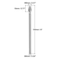 thumbnail image 2 of Uxcell 8mm x 150mm 6mm Shank Double Cut Tree with Pointed Nose Carbide Cutting Burrs Rotary Files, 2 of 7