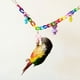 Jouet Coloré Oiseau Perroquet Cage Balançoire Jouet d'Escalade pour Perruquier Cockatiel Budgie Lovebird 35cm – image 3 sur 6