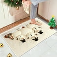 thumbnail image 6 of Horivan 3 Packs Christmas 3D Embroidery Door Mat Non Slip Absorbent Kitchen Rug Holiday Home Decor Washable Floor Mat for Entryway Bathroom, 6 of 6