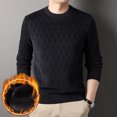 thumbnail image 2 of LNWUY Men's Long Sleeve Shirts Quick Dry Performance Shirt Spring Autumn Solid Color Padded Warm Comfortable Round Neck Shirts Gray XXL, 2 of 5