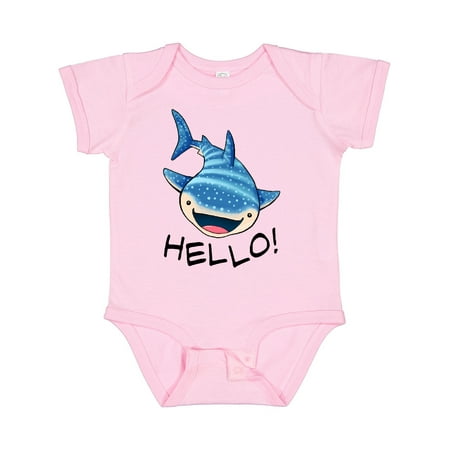 

Inktastic Cute Whale Shark Says Hello Gift Baby Boy or Baby Girl Bodysuit