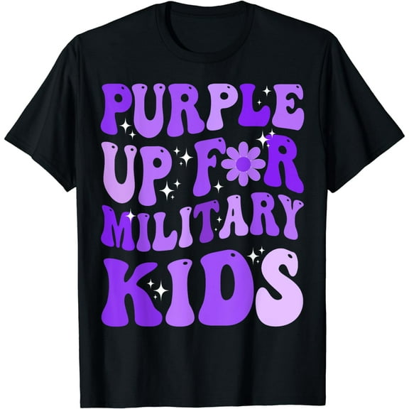 Purple Up For Military Kids Cool Month Of The Military Child T-Shirt