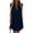 Navy, variant on Summer Dress V-Neck Lounge Cocktail-Length Solid Cocktail Trendy Cocktail-Length Flowy Dress Eyelet Breathable Deep V Neck Hem String Women Dresses 2026