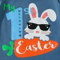 thumbnail image 6 of Gunia Baby Easter Outfit Boy Short Sleeve Cartoon Prints T Shirt Tops Pants Hat Child Kids 3Pc Set Outfits Clothes Clothes Set 3-6 Months, 6 of 7