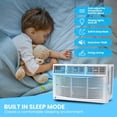 thumbnail image 4 of Bingirl 12000 BTU Window AC Unit with Smart WiFi Control - Quiet 50dB, 3-Speed Fan, Sleep & ECO Modes. Remote & App Control. 115V, Window Kit Included. Easy Install for 550 Sq Ft Bedroom/Living Room, 4 of 9