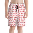 thumbnail image 2 of Cauagu Hearts Print Swim Trunks for Men,Youth Boys Swim Shorts Compression Liner Beach Shorts Boys' Swimming Shorts 7-20 Years Bathing Suit-Small, 2 of 7