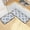 Blue Floral Ditsy Flower, variant on Dailycode 2 Pcs Kitchen Rug Set Non Slip Absorbent Soft Floor Mats for Kitchen Bathroom Indigo Damask Wallpaper Design 19.7"x27.6"+19.7"x47.2"