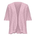 thumbnail image 5 of SHTXOZHI Women Summer Lightweight Cardigan Half Sleeve Hollow-Out Beach Cover Ups Cardigans, 5 of 6