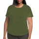 thumbnail image 1 of Camiseta de manga corta y cuello redondo de color liso para mujer, tallas grandes, cómoda y elegante, para uso diario, tallas S-XXXL, 1 of 4