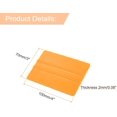 thumbnail image 2 of HARFINGTON 6pcs Vinyl Squeegee, Vinyl Wrap Decal Squeegee Tool, 4-Inch Car Vinyl Film Scraper Plastic Squeegee for Car Wrap, Sign Making, Window, Yellow, Rectangle, 2 of 7