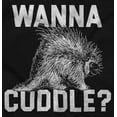 thumbnail image 2 of Wanna Cuddle Porcupine Animal Lover Plus Size Crewneck Graphic Tee Shirt Brisco Brands 2X, 2 of 5