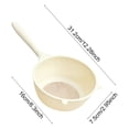 thumbnail image 3 of 1Pc Large Fine Mesh Strainer Basket for Kitchen,Cream White Plastic Vegetable And Rice Washing Drainer with Handle,Multifunctional Food Strainer for Household Cooking And Fruit 12.3"X2.95"X6.3", 3 of 6