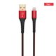 thumbnail image 1 of Fonemax Ultra Toughness iPhone iPad Cable de carga rápida Lightning a USB Serie "Strong" Cable de carga rápida Rojo 0.2M, 1 of 3