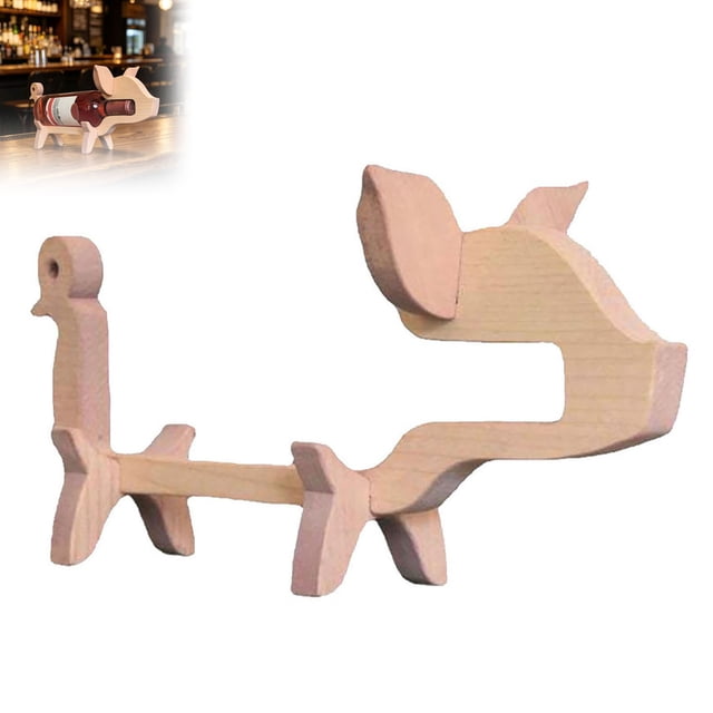 Outdor Wooden Wine Racks Animal Wine Bottle Holder Wooden Wine Rack Wine Holder Ornament Novelty Wine Racks Standing Easy To Use A