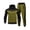 Army Green 02, variant on Hooded Track Suits Mens 2 Piece Jogging Suits Casual Color Block Zip Up Workout Jackets Sweatsuits for Men