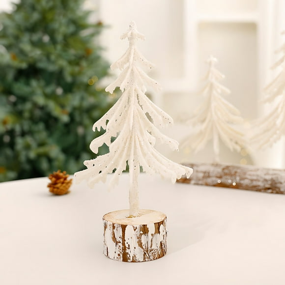EGNMCR Christmas Decorations, Christmas Gifts Mini Christmas Tree Ornaments European Style Christmas Ingenious White Desktop Christmas Tree Decorations Artificial Pine and cypress decorate