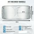 thumbnail image 5 of Yeahmol Car Sun Shade Premium Windshield Protector Sun Shade Car Window and Dashboard Anti Slip and SUV Friendly (64 x 34 Inches), 5 of 6