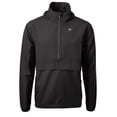 thumbnail image 2 of Men's Cutter & Buck  Black Georgia Bulldogs Alumni Logo Charter Eco Knit Recycled Anorak Half-Zip Jacket, 2 of 3