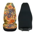 thumbnail image 4 of Uorisanigo Car Seat Covers, 2pcs Ethnic Boho Flower Bee High Back Front Seats Cover for Most Cars, SUVs, Sedan, Trucks, Vans Universal Fit Automotive Interior Covers, Easy to Install, 4 of 7