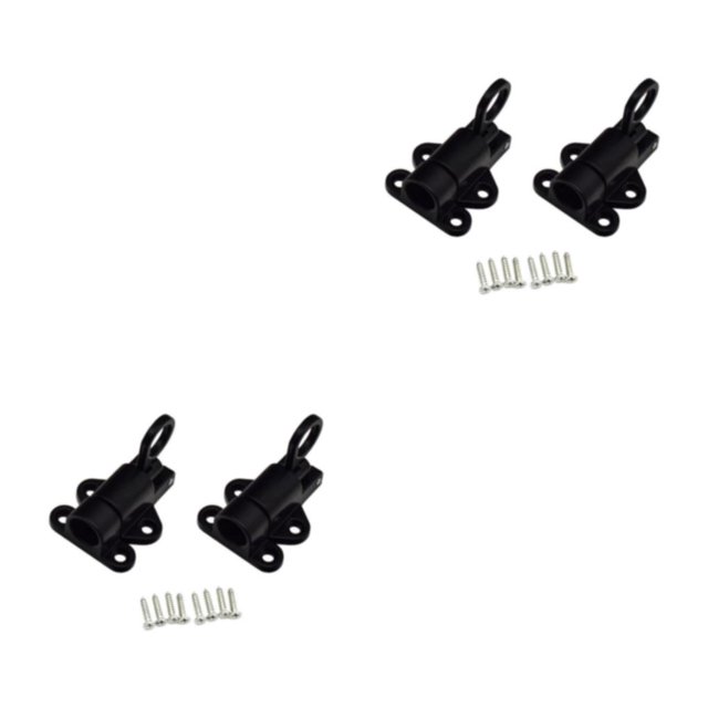 Wosthever Pernos de pestillo de resorte confiables para resistencia a altas temperaturas Pestillo de resorte automático anticorrosión negro negro 2Conjunto