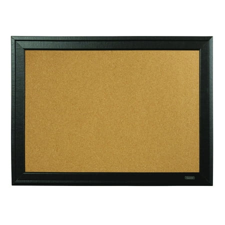 Quartet Cork Bulletin Board 11 x 17 Black Frame