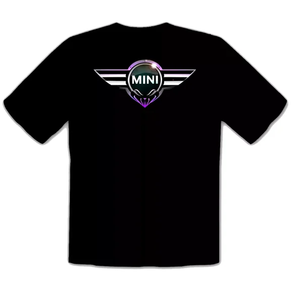 Mini Cooper Car Logo Black T-Shirt -540