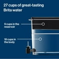 Brita Extra Large Ultramax 27 Cup Black Filtered Water Dispenser with 1