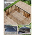 thumbnail image 4 of 12x20 ft Hardtop Gazebo Sunroom, Enclosed Gazebo with Floor-to-Ceiling Sliding Doors, All-Aluminum Alloy Frame, Screen Outdoor Room Solarium for Backyard, Patio, and Deck, 4 of 7