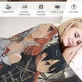 thumbnail image 3 of Cotton Throw Blanket Anime Sword Art Online Blanket Air Conditioner Quilt Cartoon Soft Flannel Blankets Warm for Fall Winter Sofa Bed Beach, 3 of 6