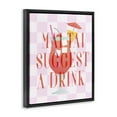 thumbnail image 4 of Stupell Industries Mai Tai Suggest A Drink Food & Beverage Painting Black Floater Framed Canvas Art Print Wall Art, 25 x 31, 4 of 10
